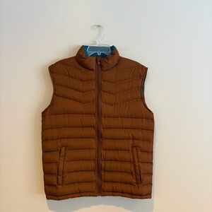 Tempco Men's Quilted Down Tan Puffer Vest